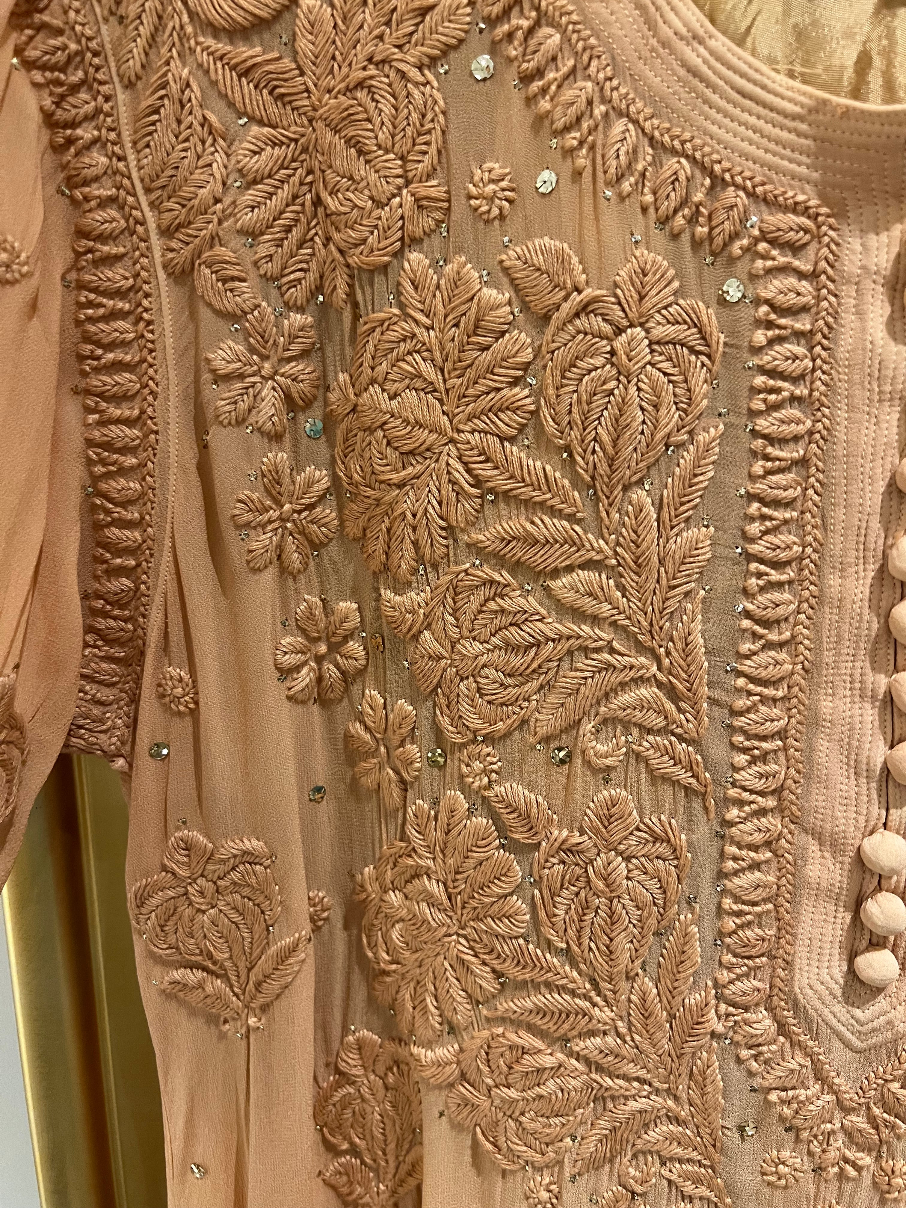 Beige Nude brown mukesh set! - Image 3