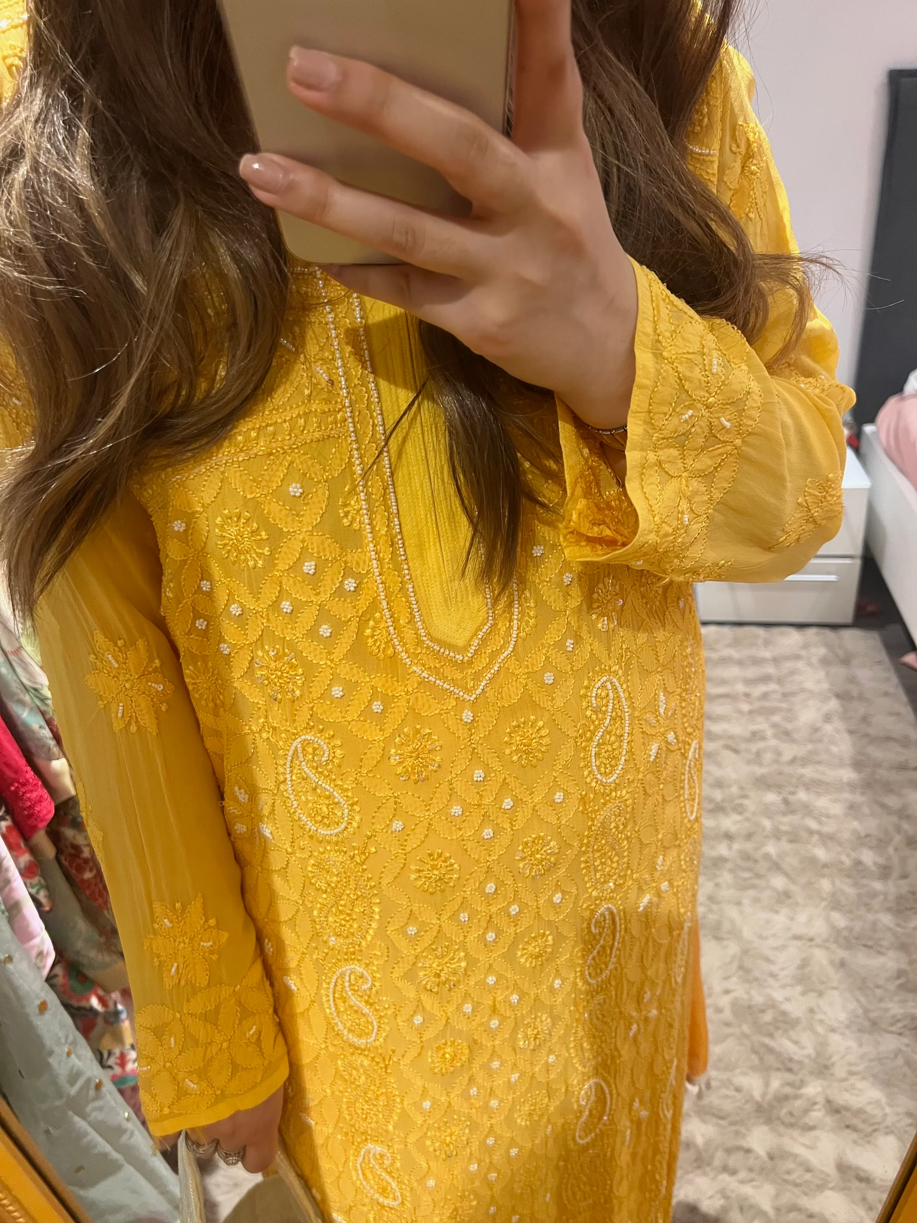 Mango Chikankari Set ! - Image 3